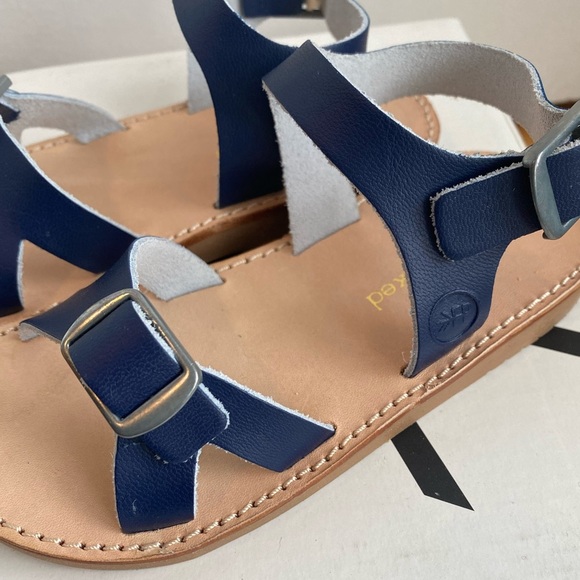 New Freshly Picked Carmel Sandals Maritime in navy leather size 8 - Picture 6 of 9